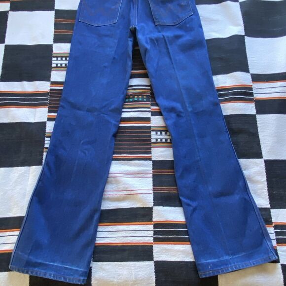 Vintage Wrangler Cowboy Cut Flare Dark Wash Jeans. Western Wear. 28/32.5. USA. - Picture 8 of 10